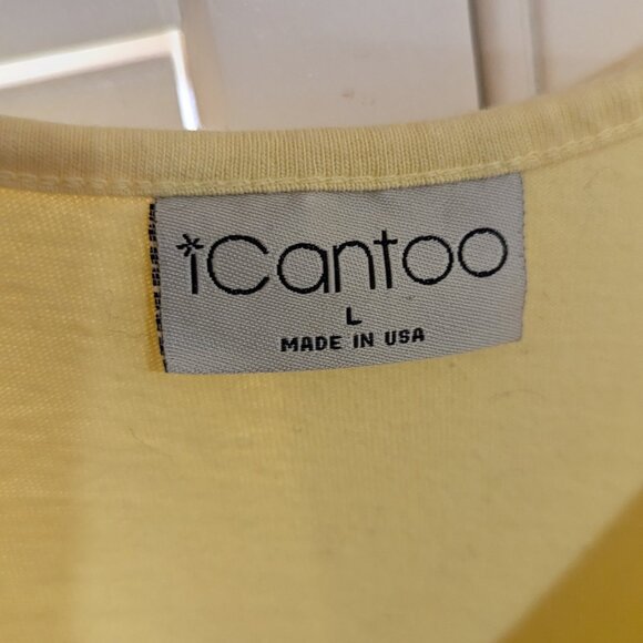 Yellow A-line Scoopneck Cantoo Large Dress - Picture 3 of 6